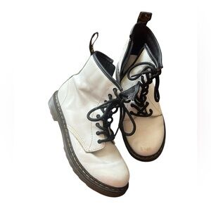 Dr Martens White Lace Up Boots, size EU 36, Women’s 5